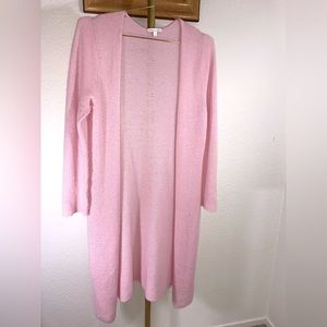 MINNIE ROSE, pink cashmere duster, size L